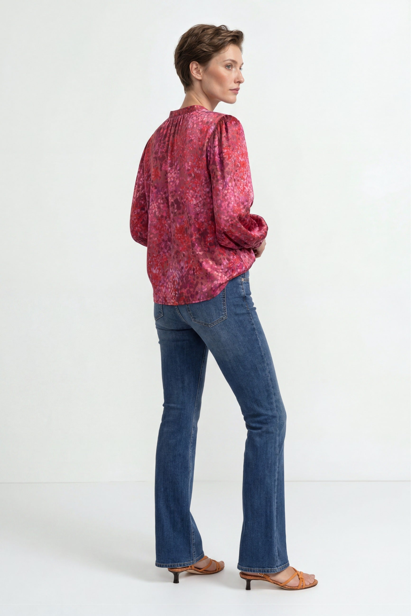 Bluse mit Ballonärmeln