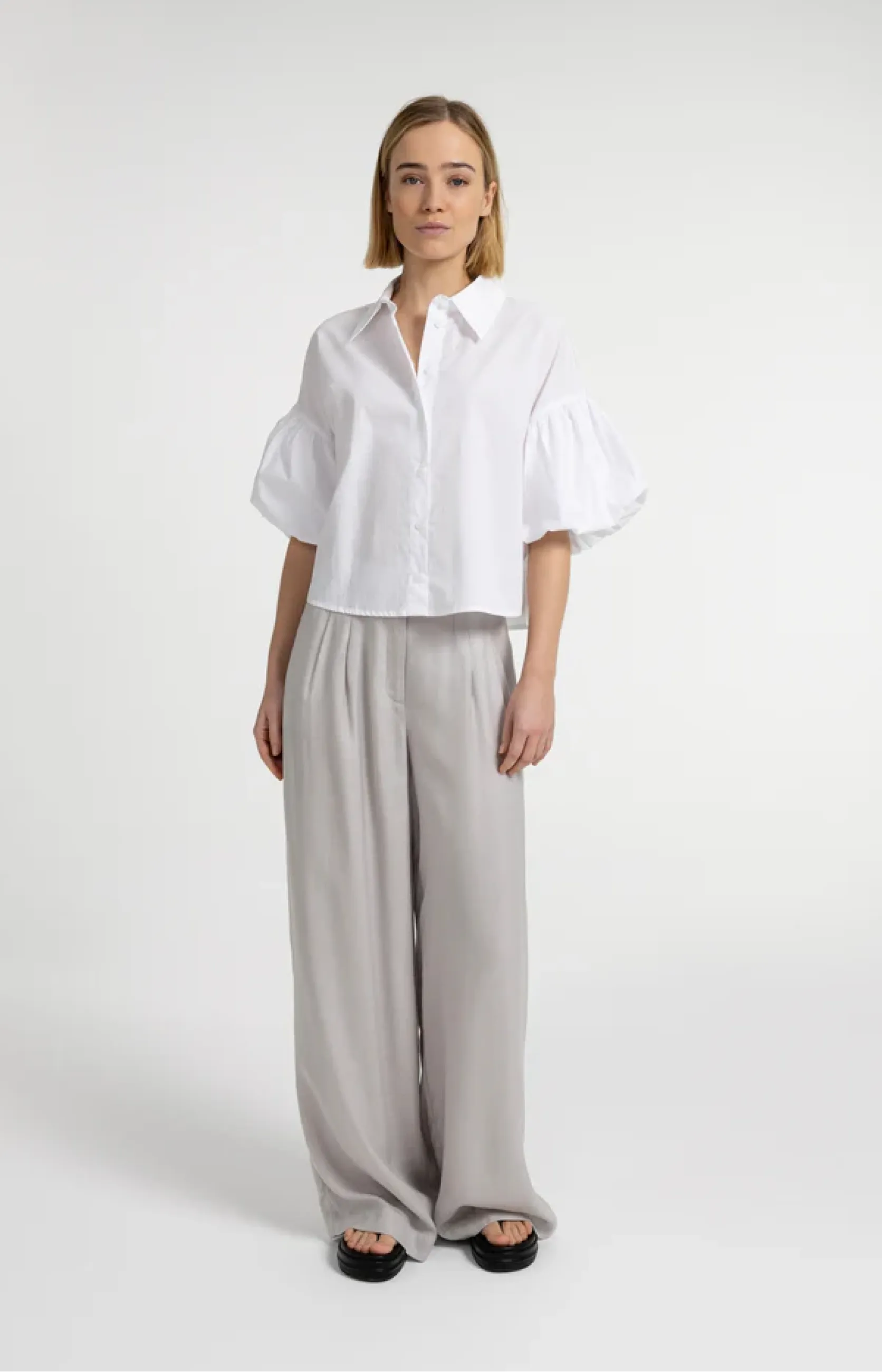 Bluse mit Ballonärmeln