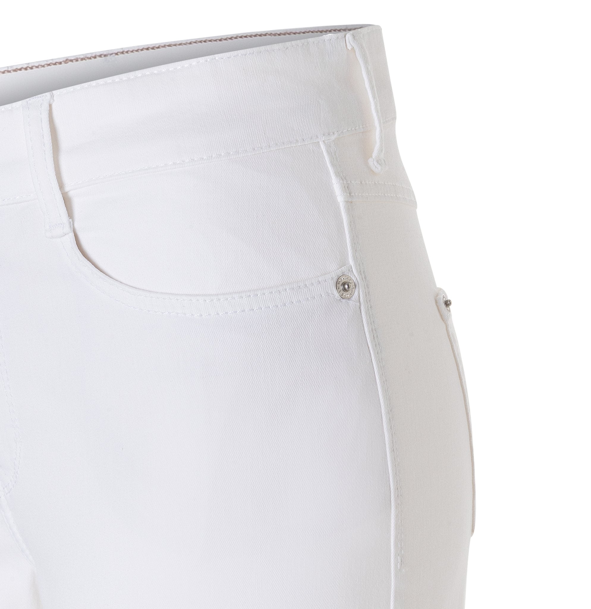 MAC Wide Leg White Denim