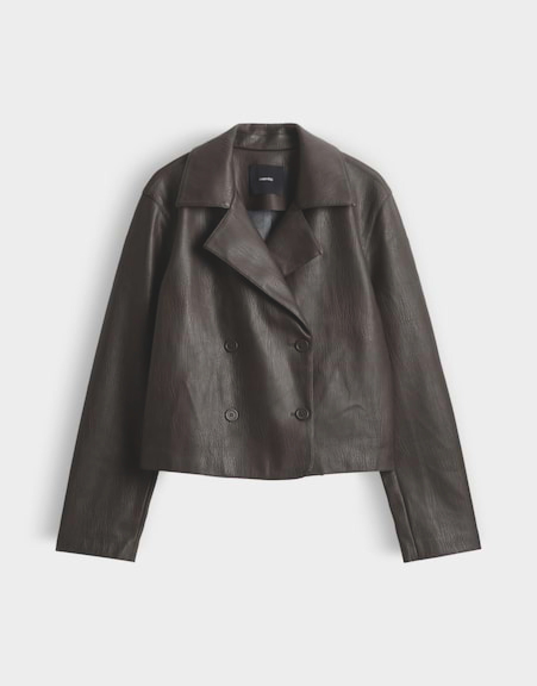Kurzjacke aus Kunstleder