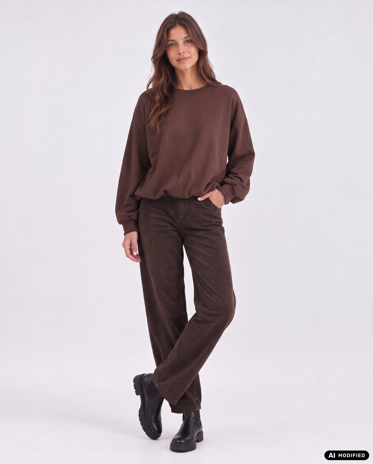 Sweatshirt mit Ballon-Saum