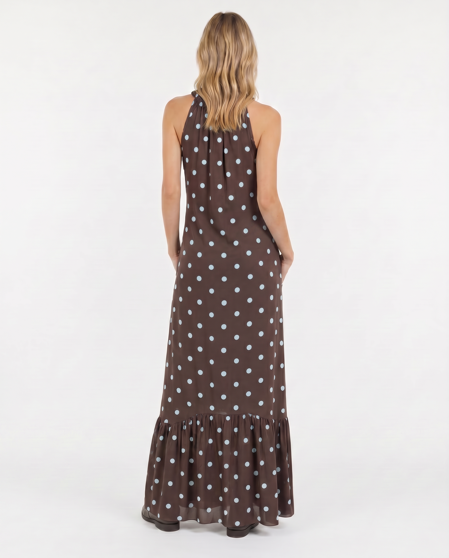 Maxikleid mit Punkten