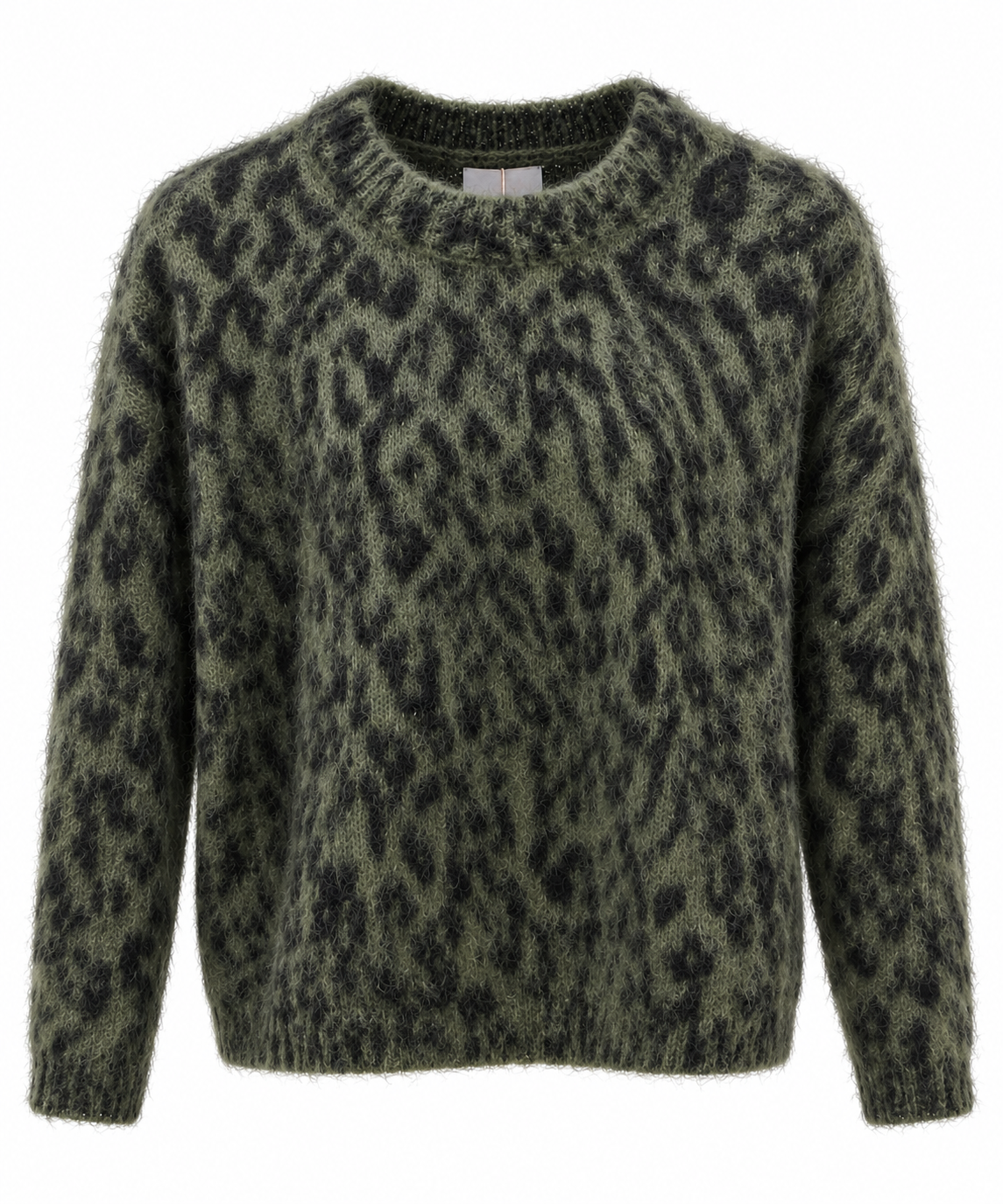 Strickpullover mit Leo-Muster