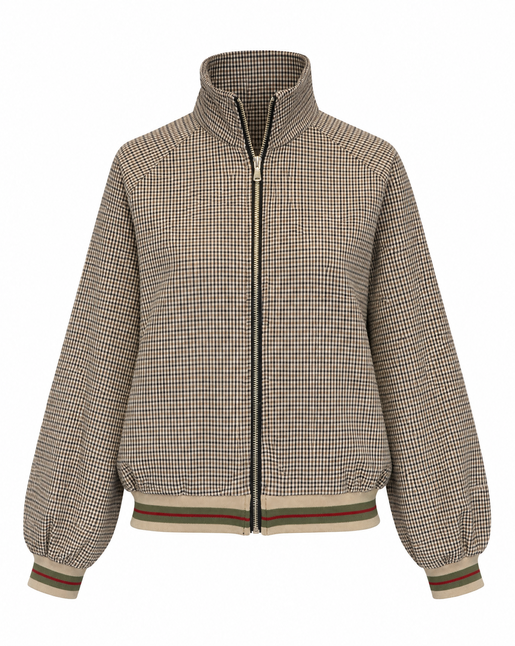 Bomberjacke mit Karomuster