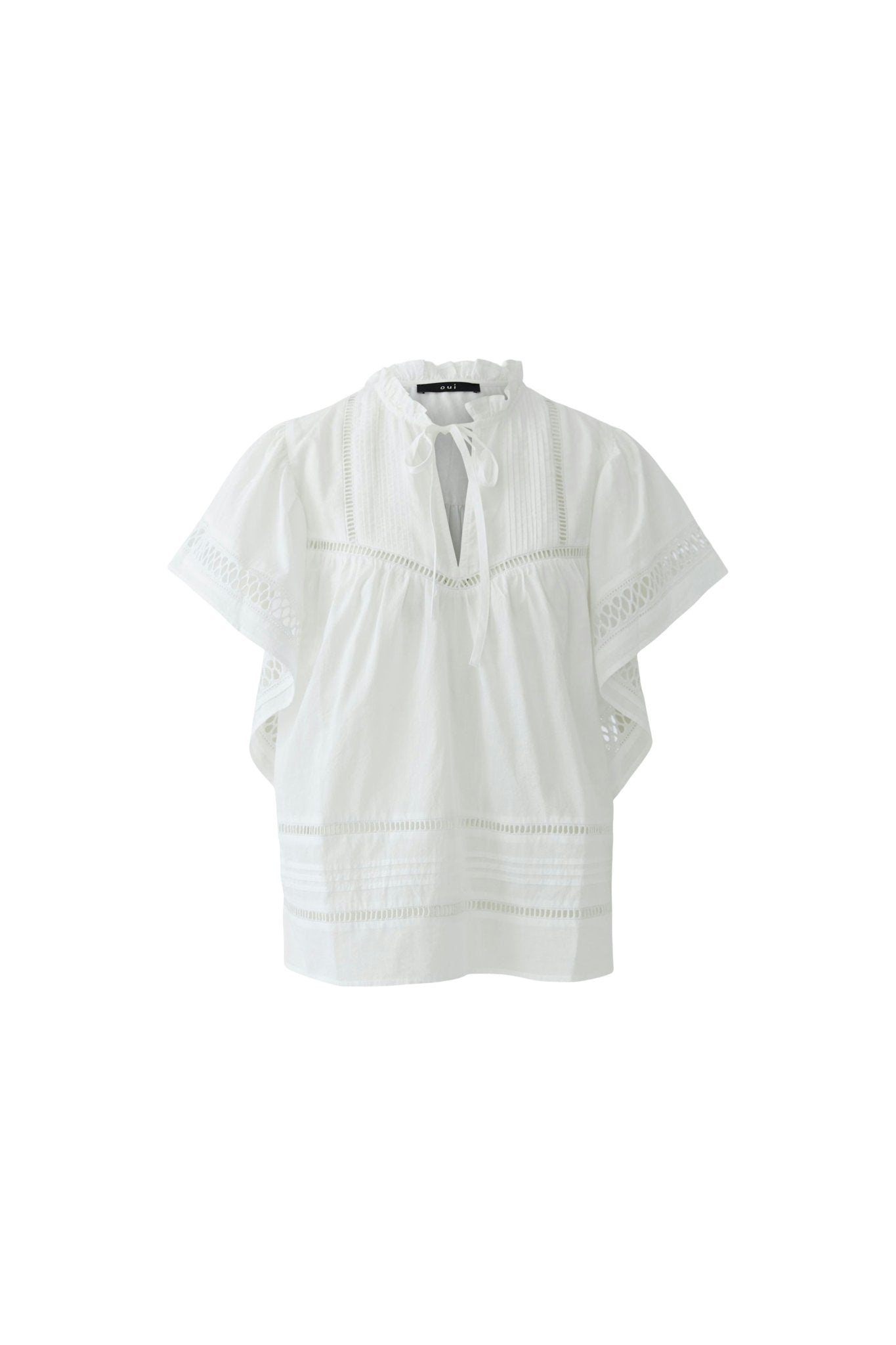Bluse mit Lochspitze