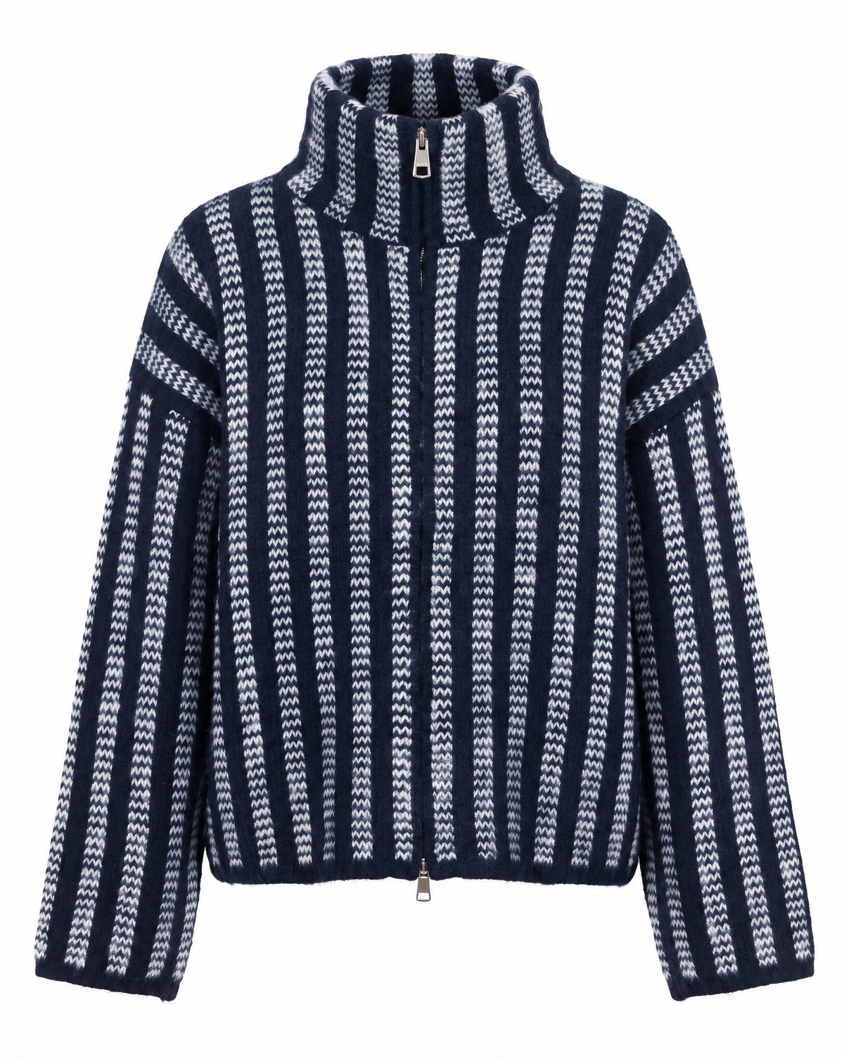 Strickjacke mit Streifen