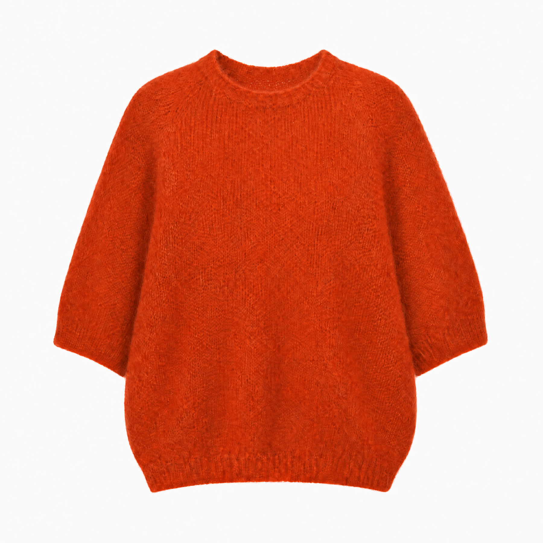 Strickpullover mit Kurzarm