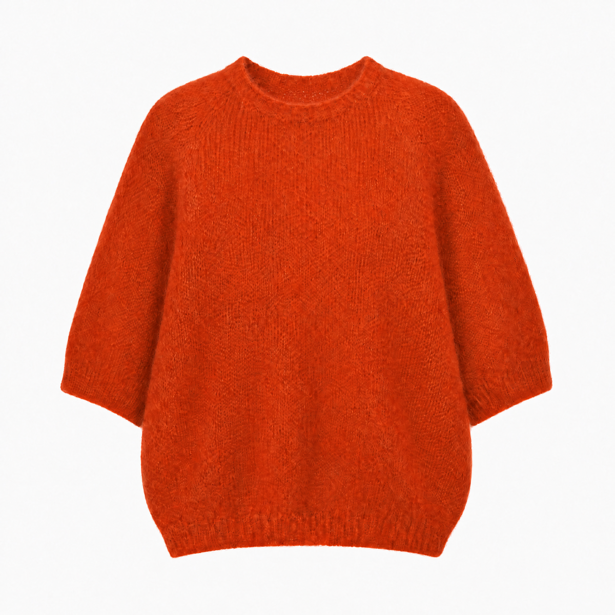 Strickpullover mit Kurzarm