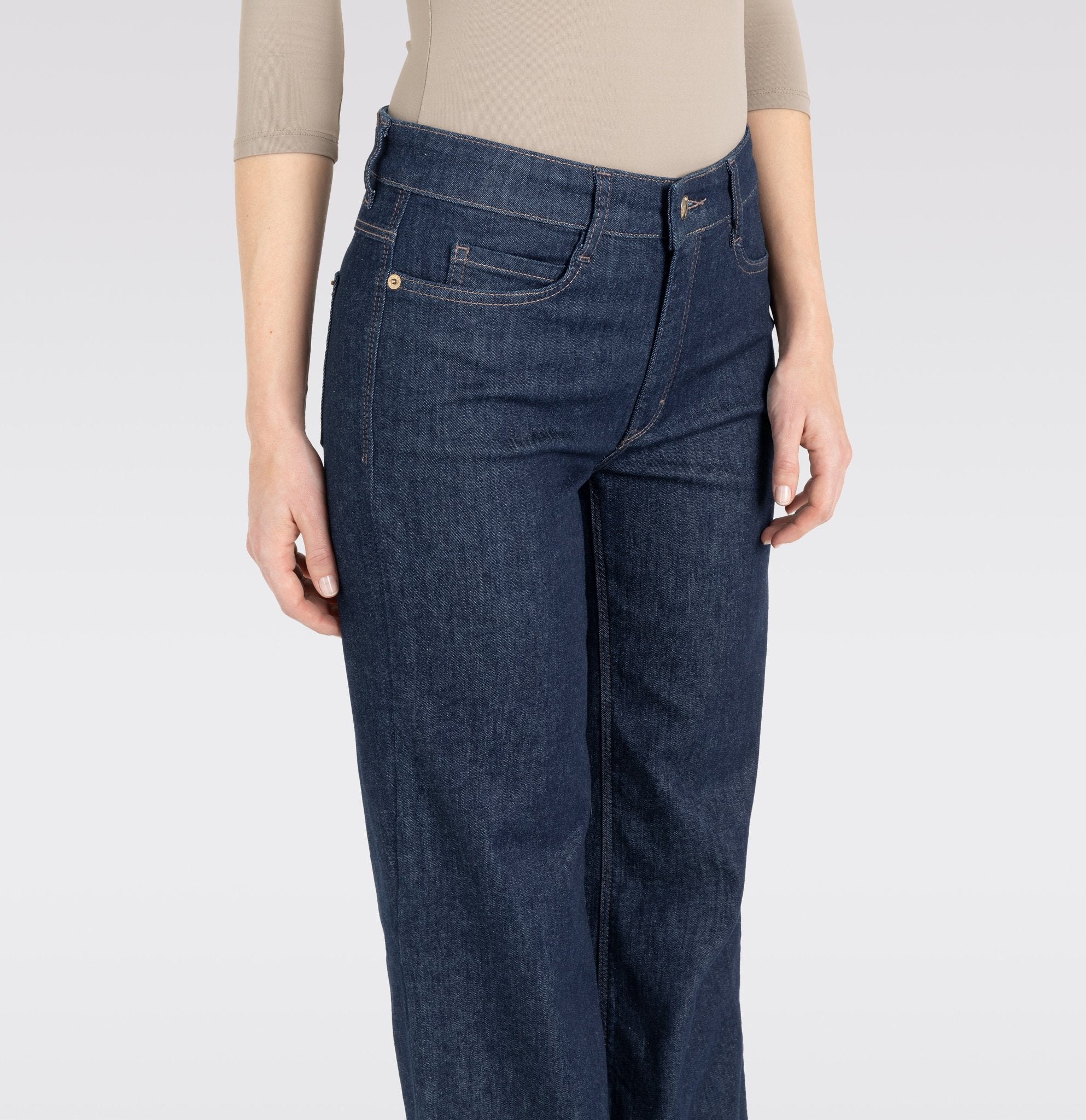 MAC Wide Leg Fashion Rinsed