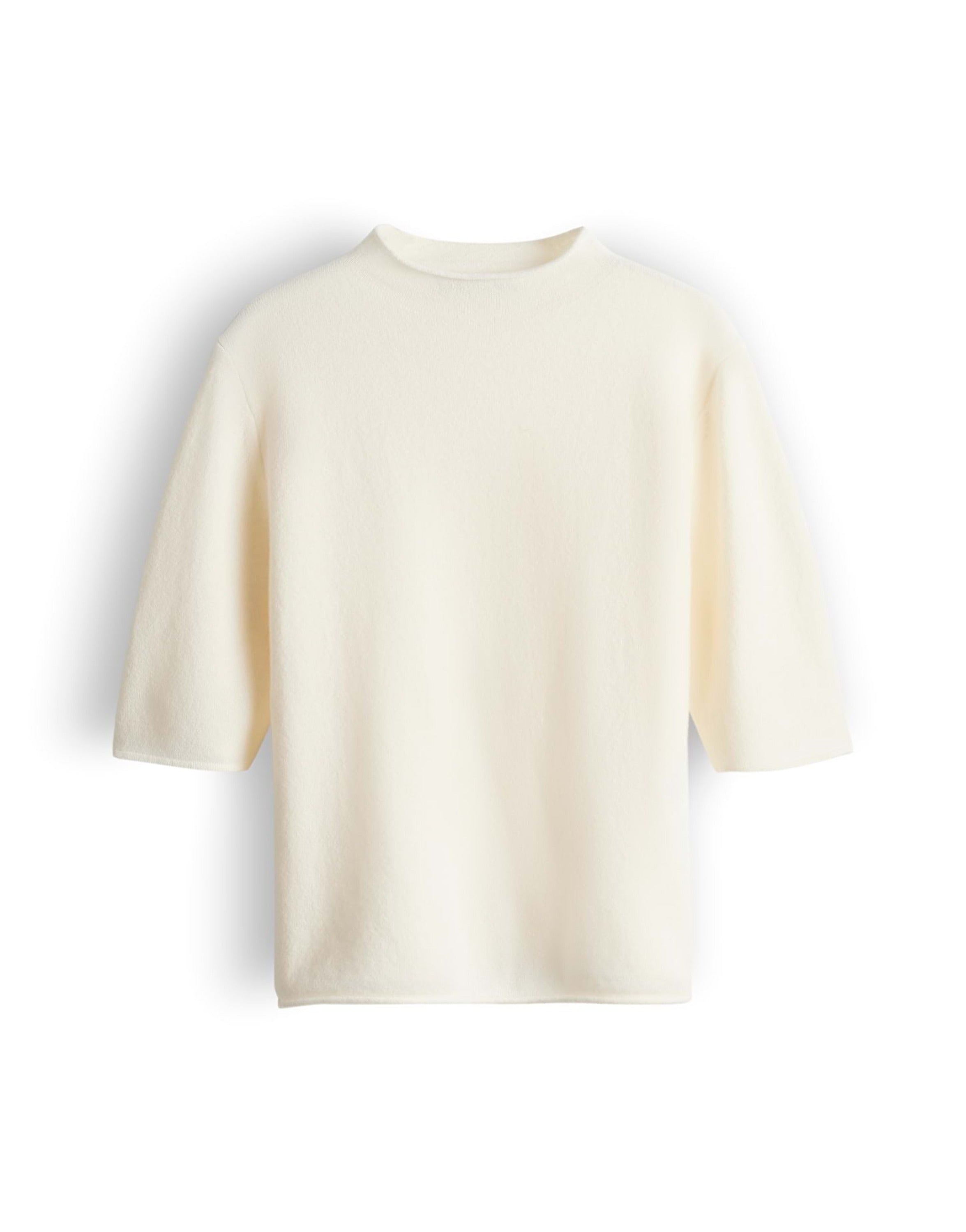 ooit Zachte crèmekleurige gebreide trui