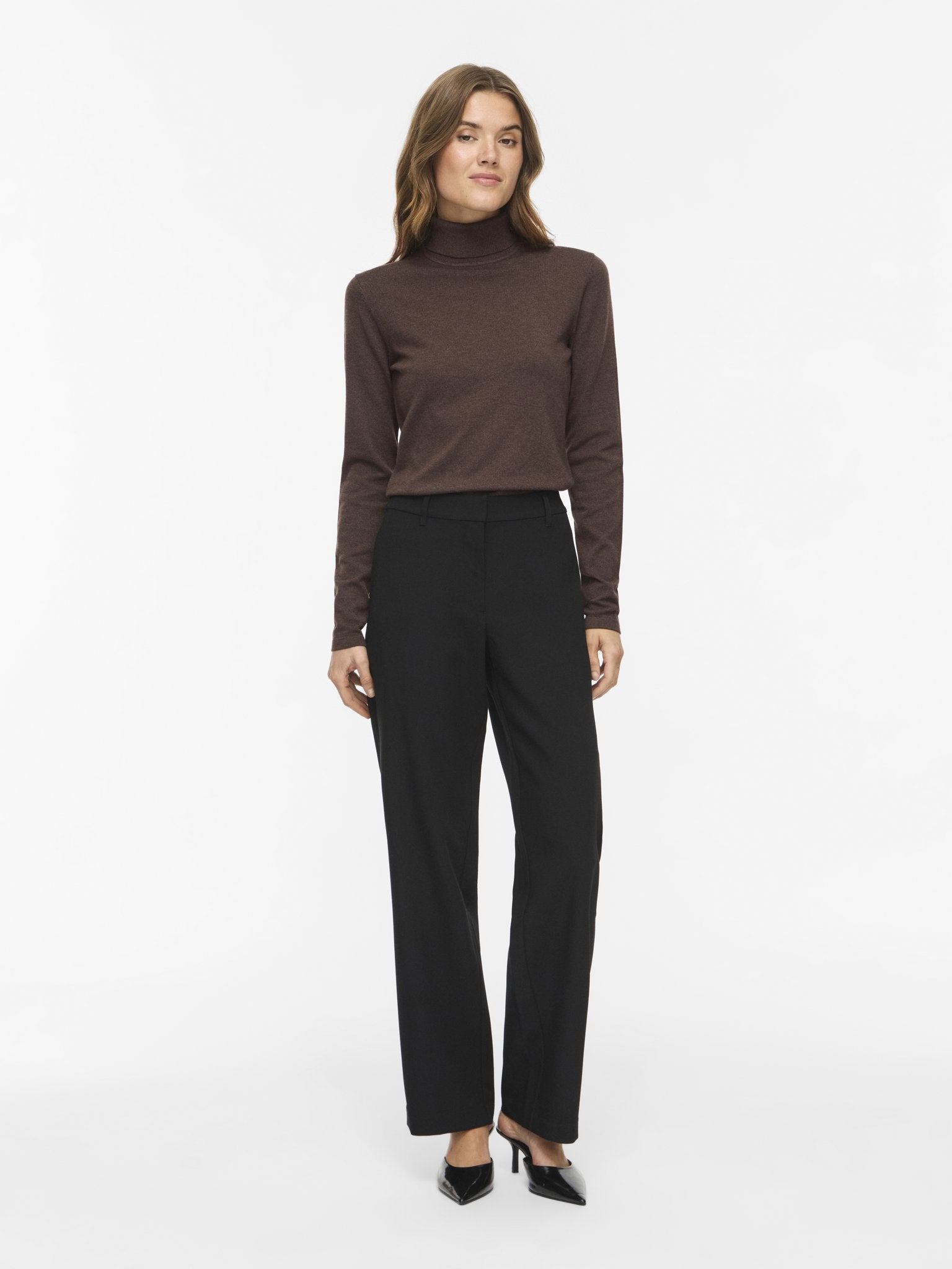 VILA Longsleeve Coffee Bean/Melange