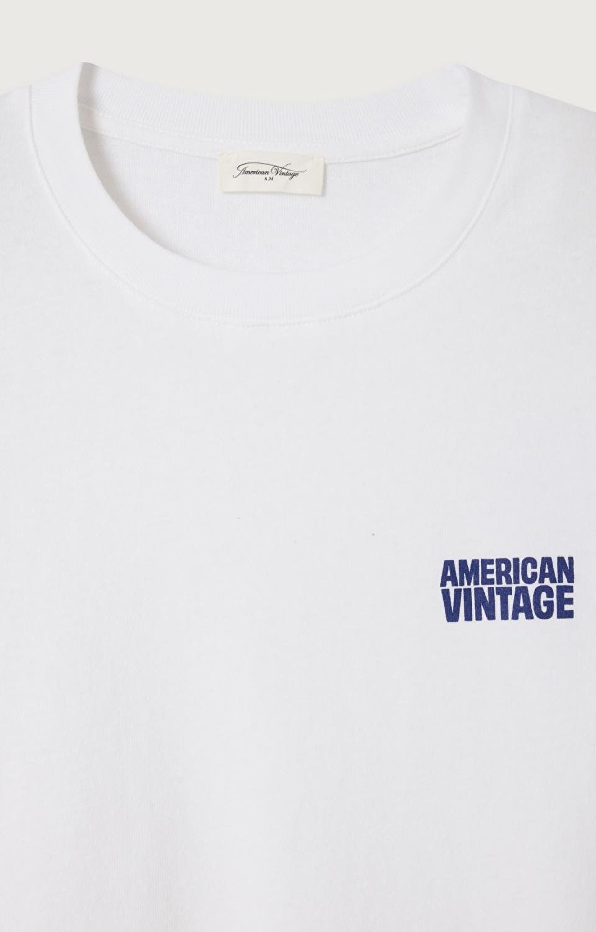 American Vintage T-Shirts Blanc