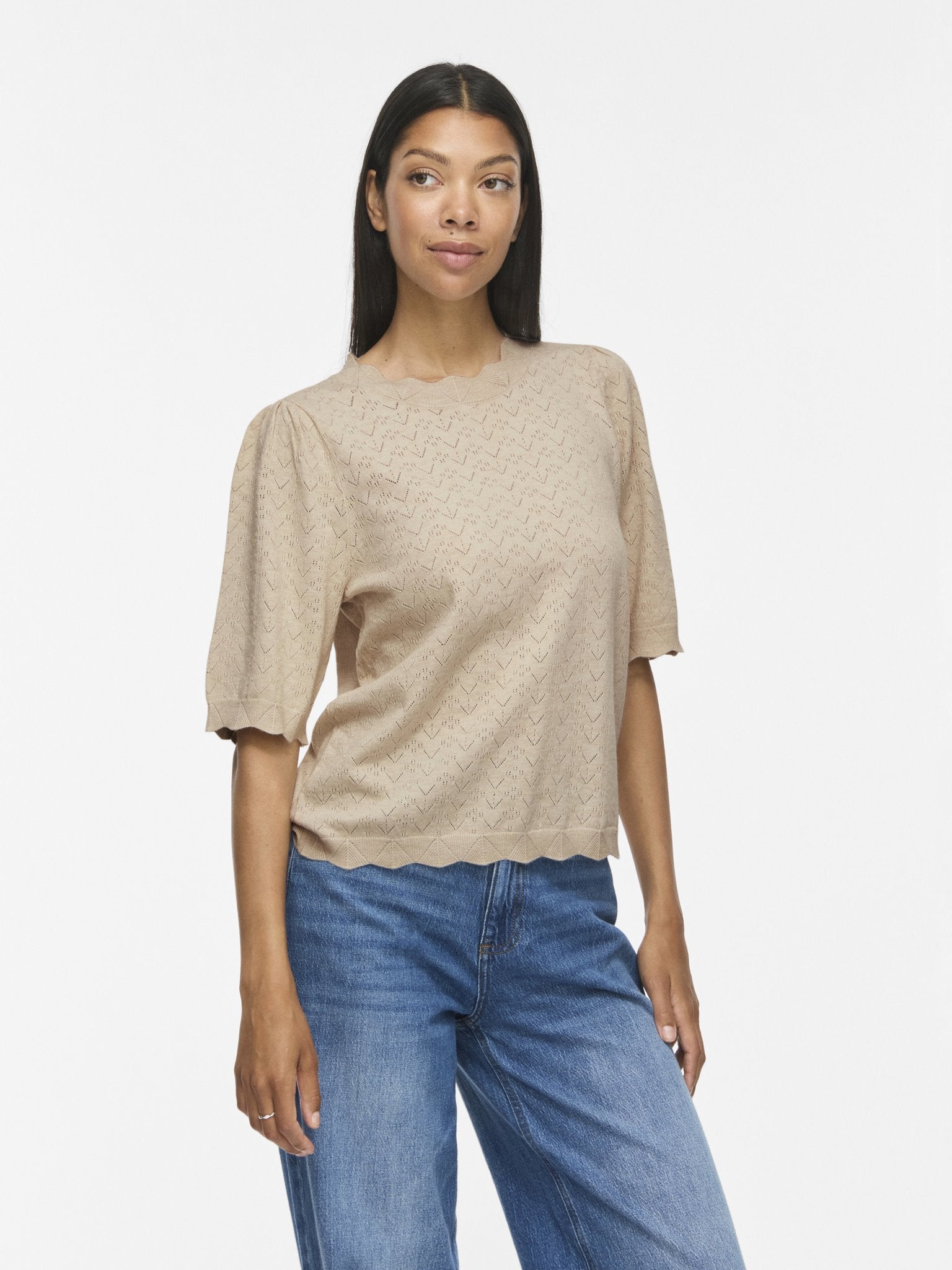 Kurzarm Strickpullover VIEMI