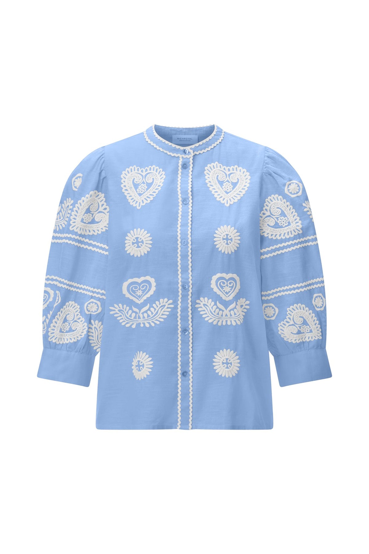 Boho-Bluse mit Stickerei