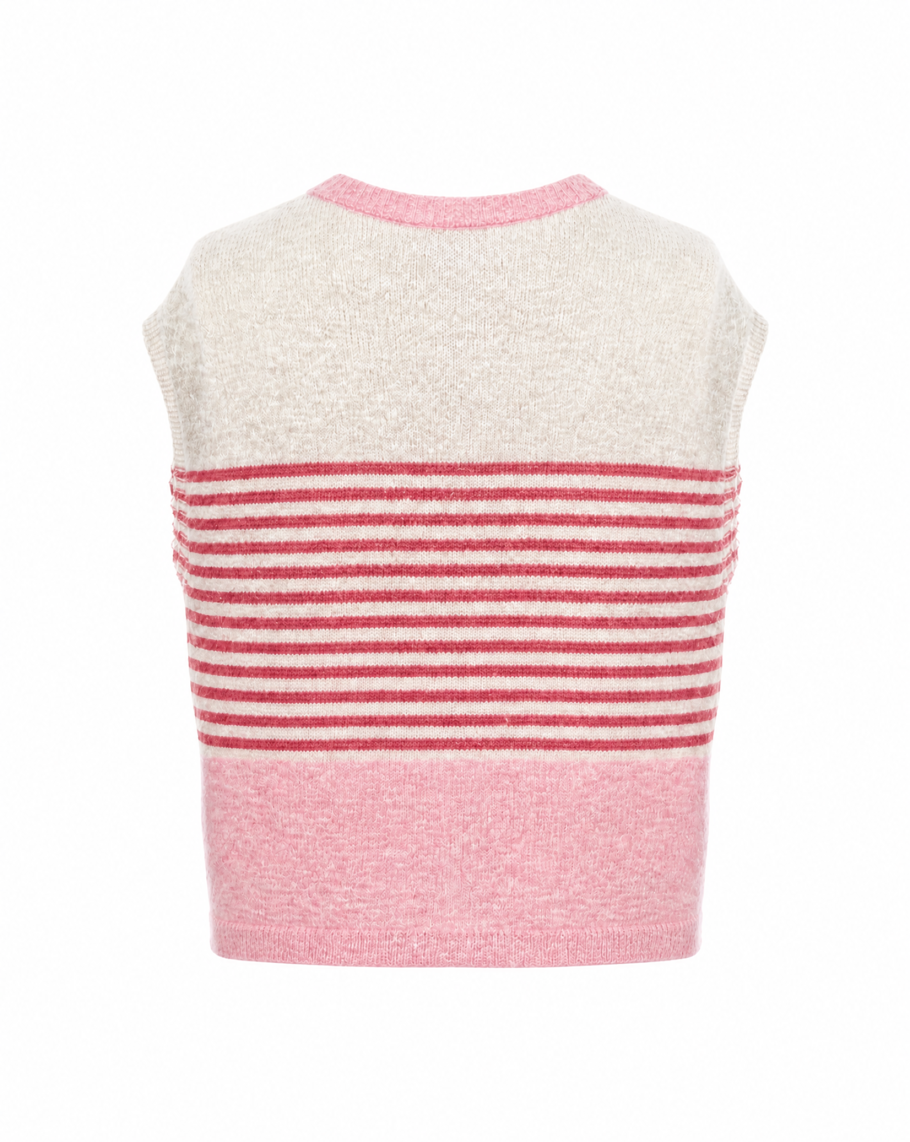 Strickweste mit Streifen