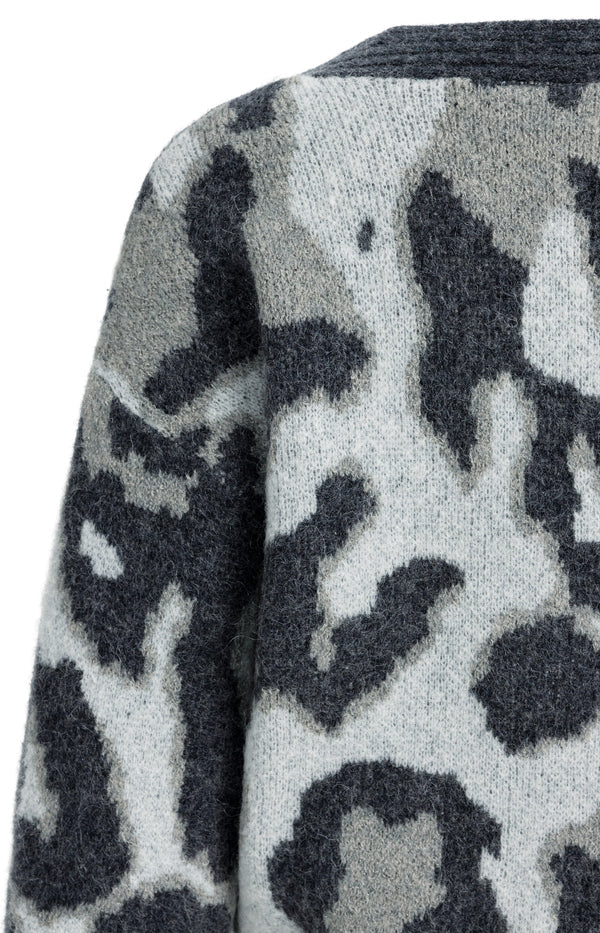 Yaya Strickjacken Soap Grey Dessin