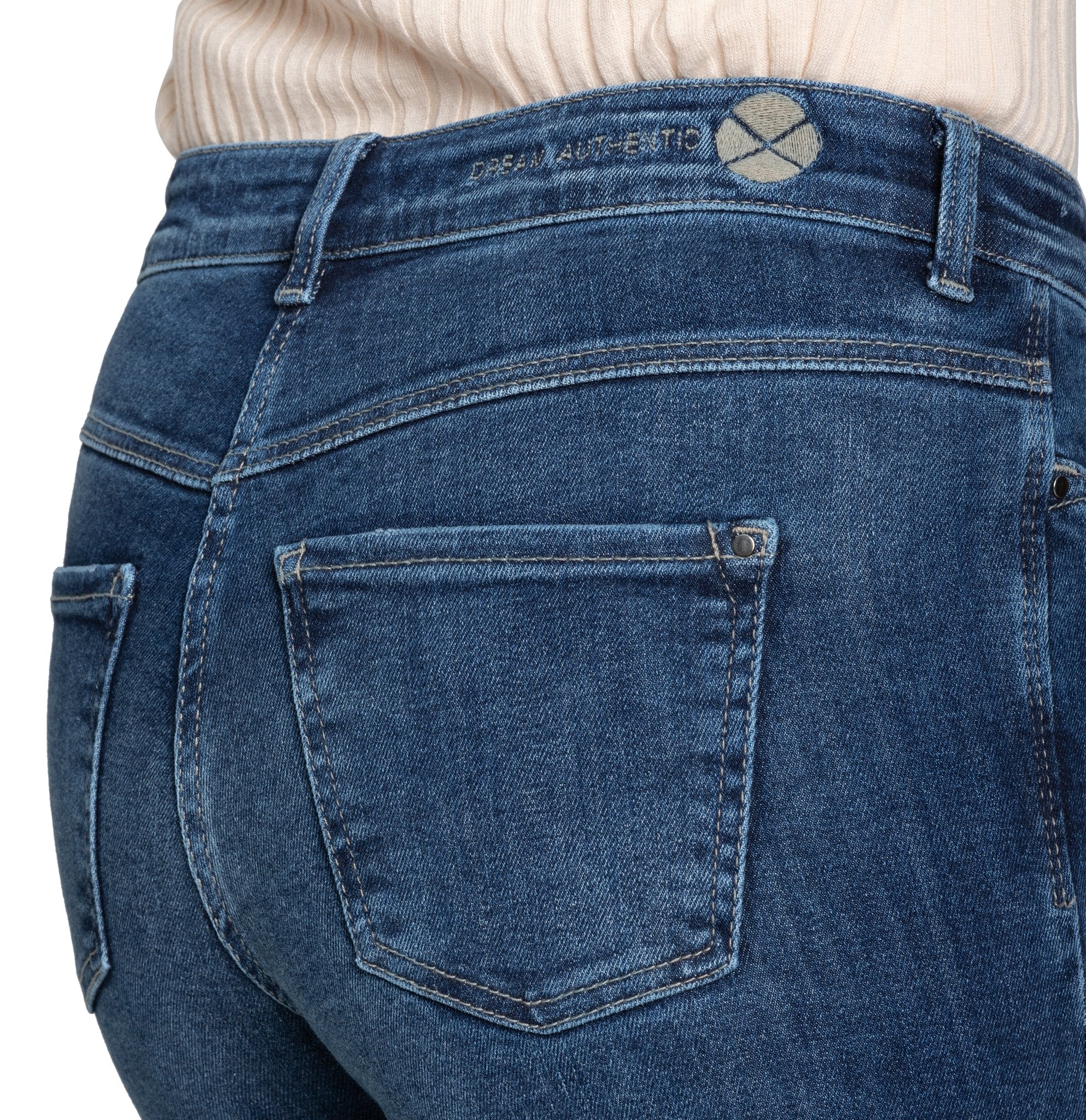 MAC Wide Leg Cobalt Authentic Wash
