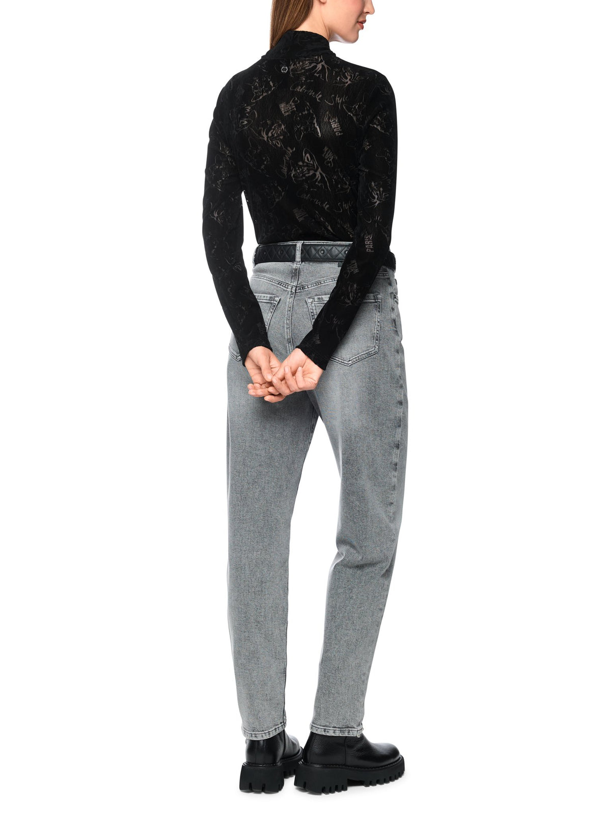 Longsleeve mit Katzen-Optik