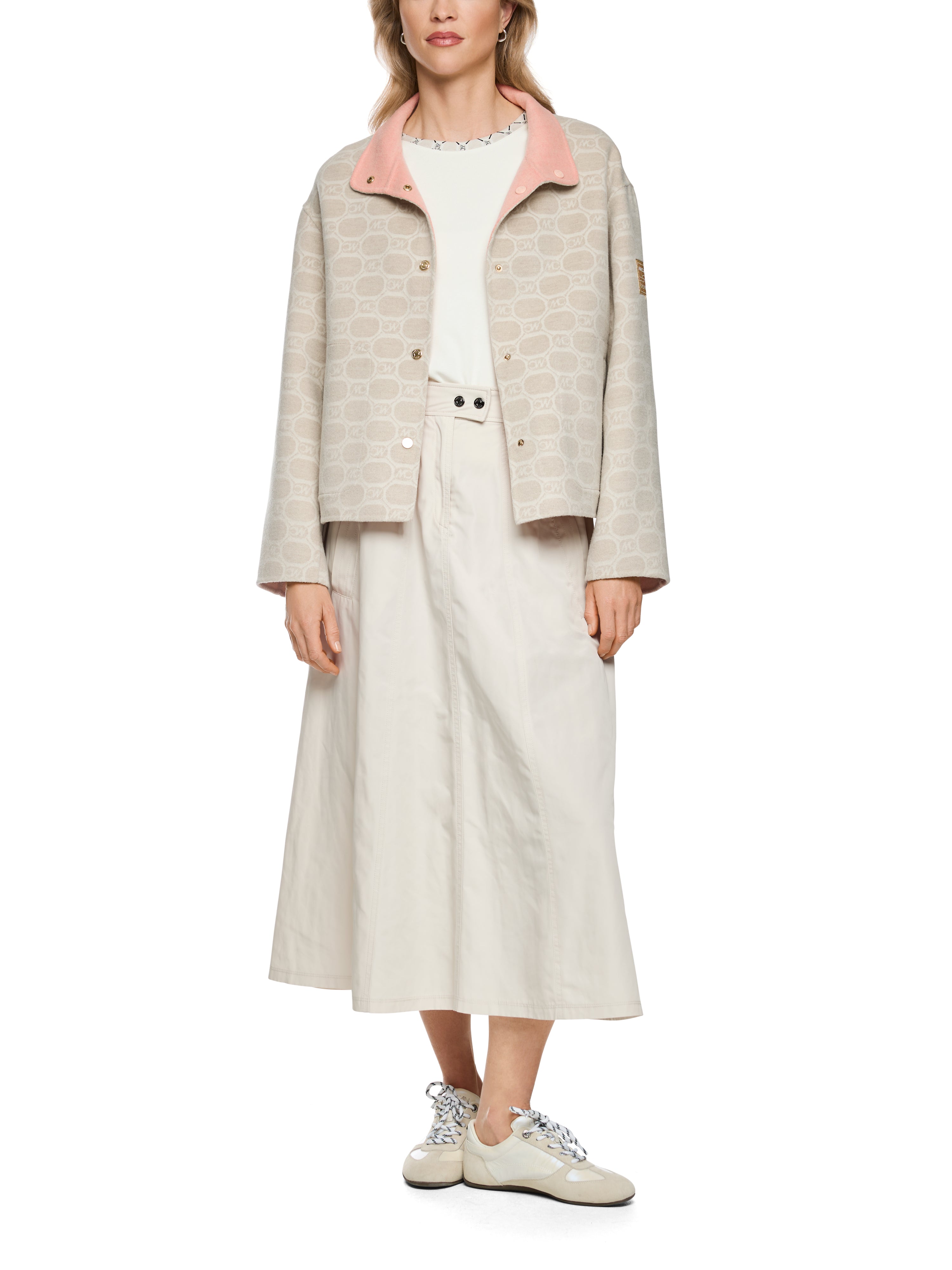Wendejacke mit Chain-Logo-Print