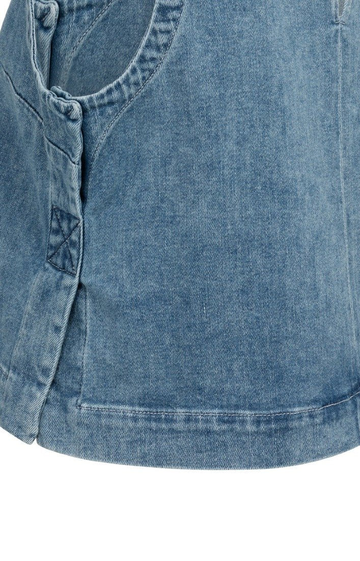 Jeanstop mit Ziernähten