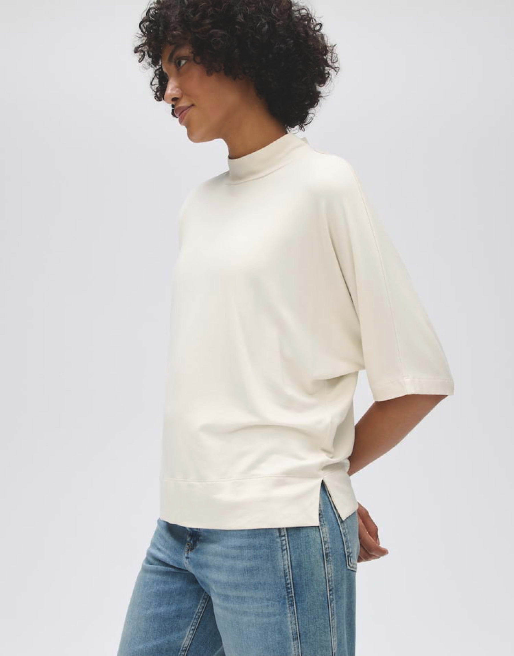 Jerseyshirt aus Viskose Mix