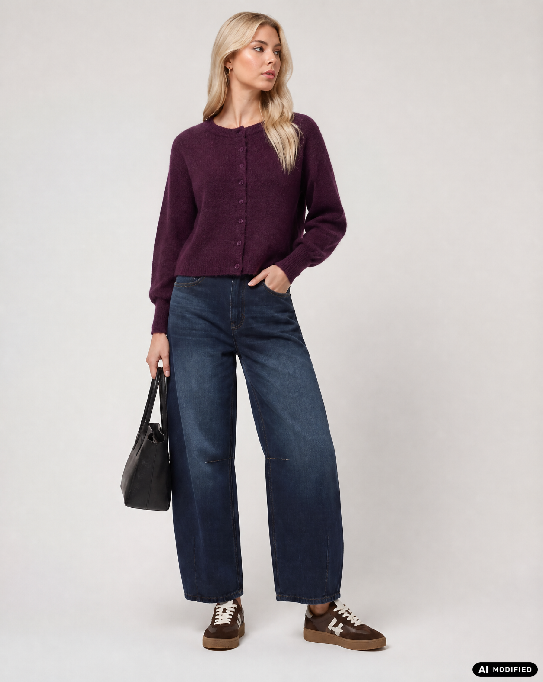 Strickjacke mit Angora