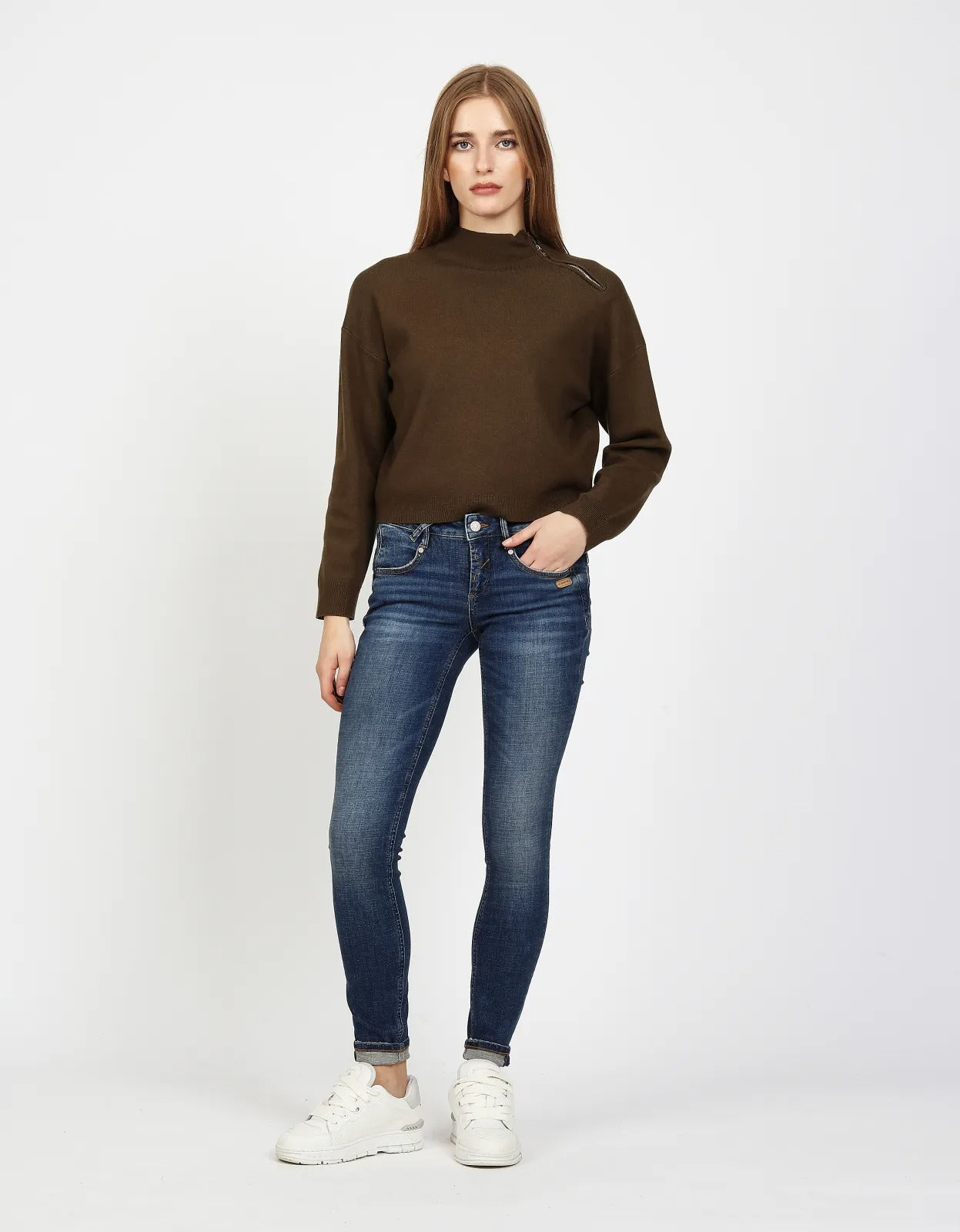 Gang Jeans Basic Cross Hatch