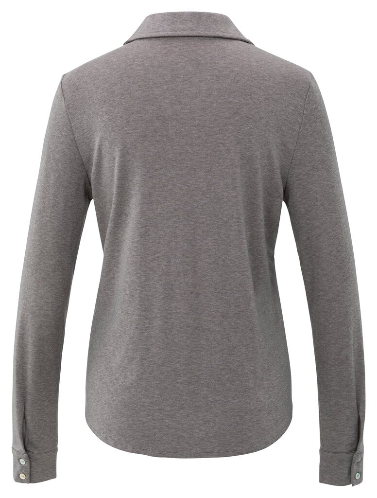 Yaya Blusen Shadow Gray Pink Melange