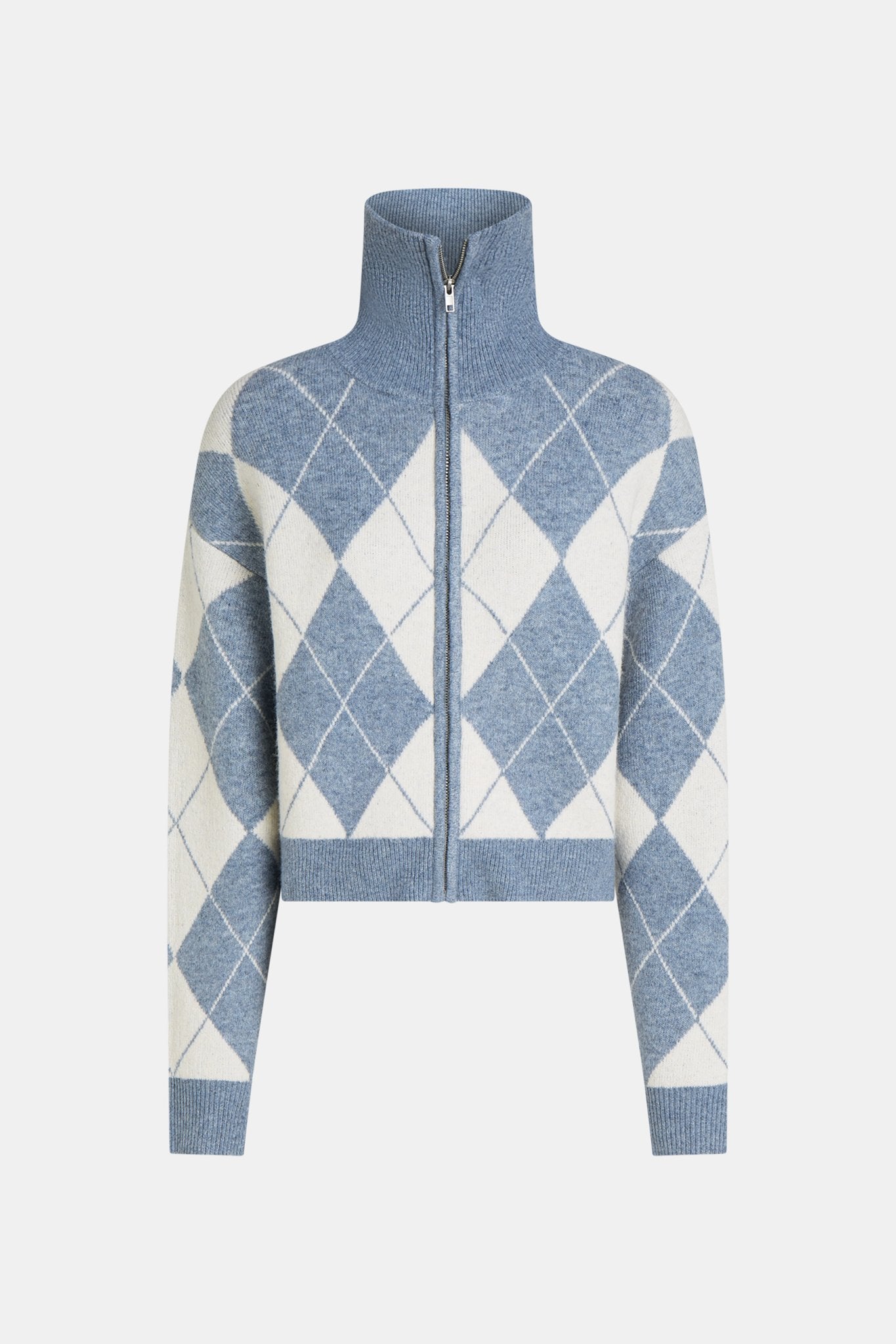 Cardigan mit Rauten-Muster