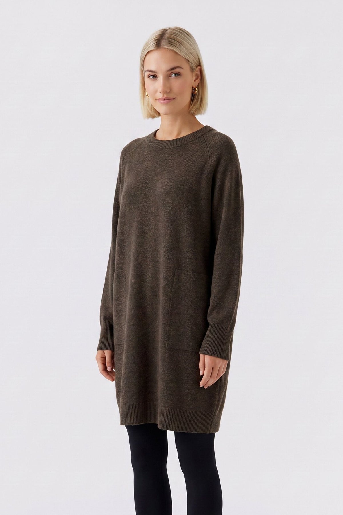 Strickkleid mit Taschen