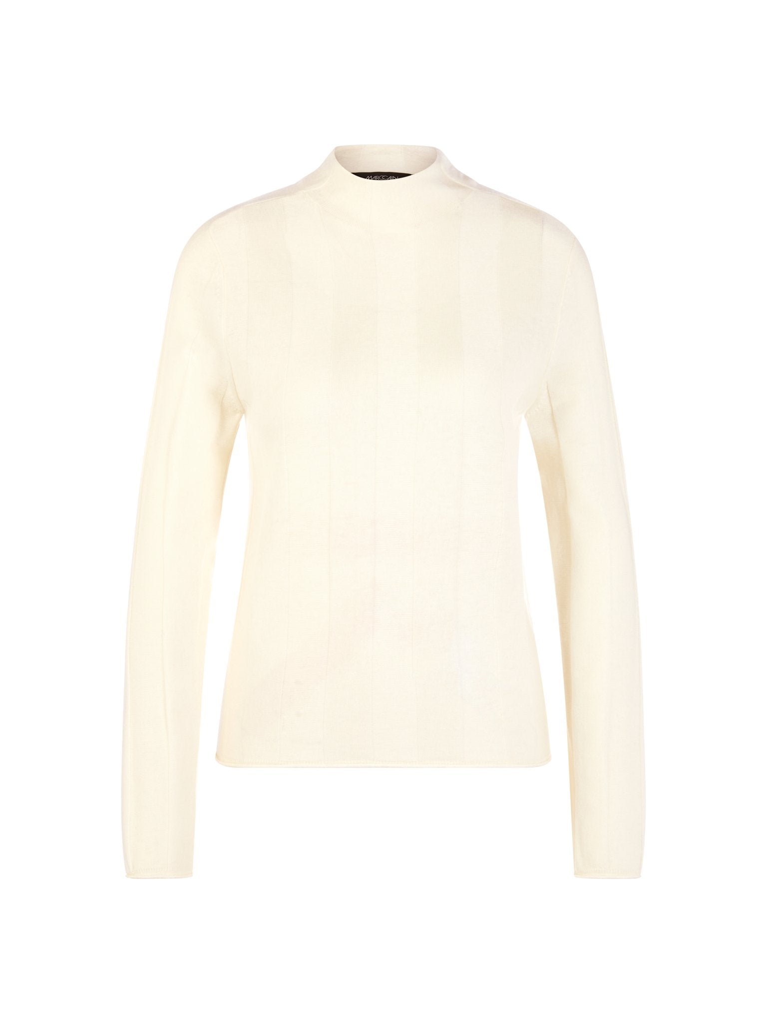 Schmaler Pullover mit Stehkragen
