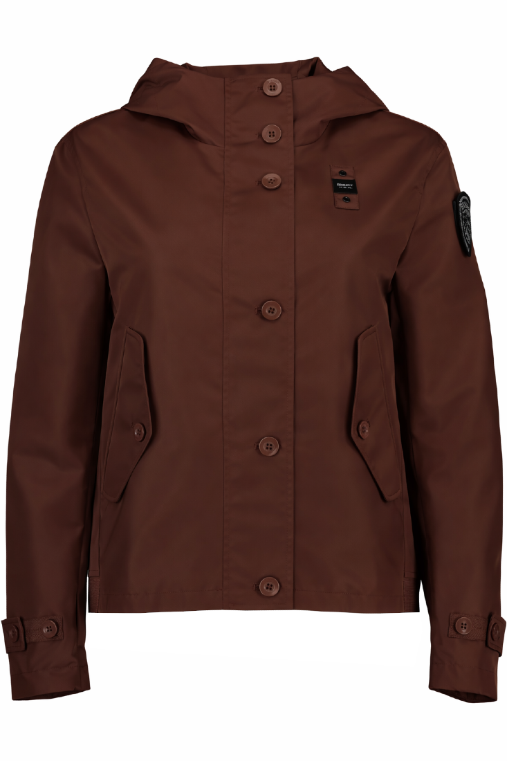 Blauer Bomberjacken Brown A