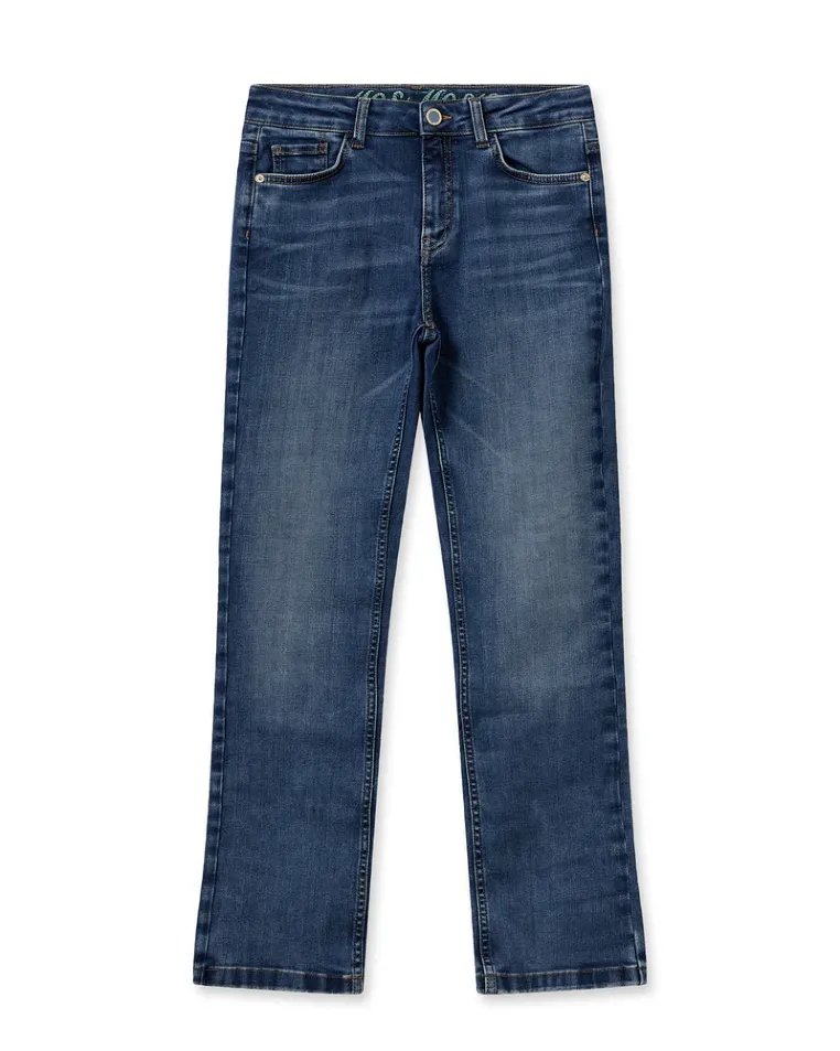 Mos Mosh Flared Leg Blue