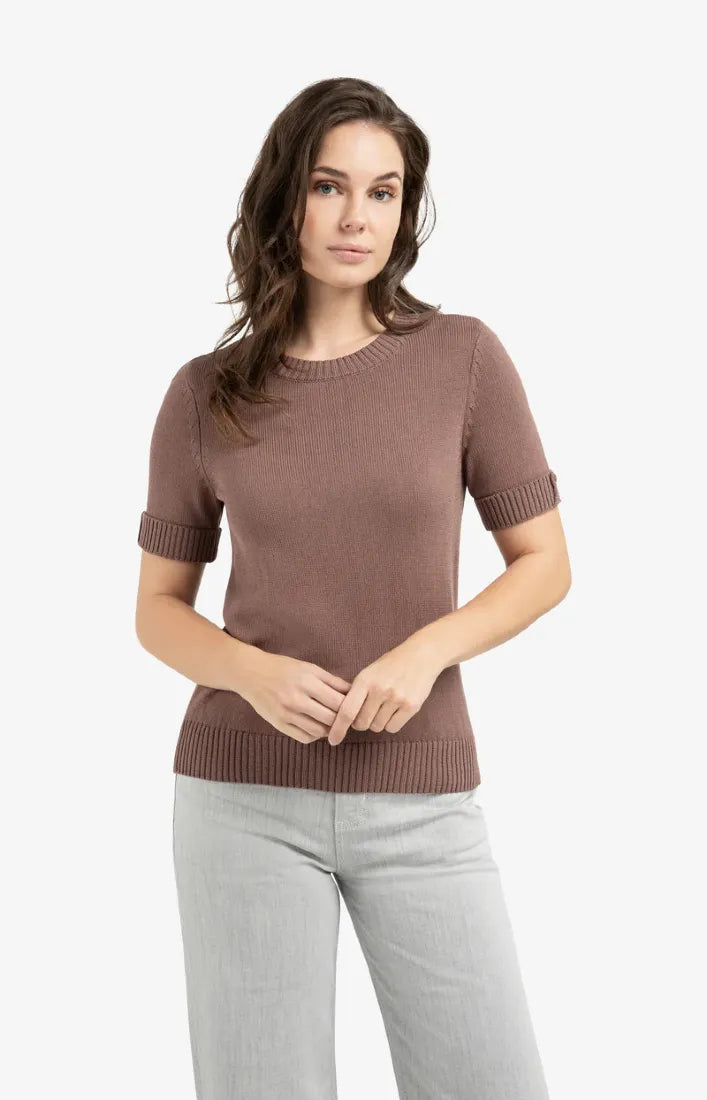 Yaya Strickpullover Deep Taupe Brown
