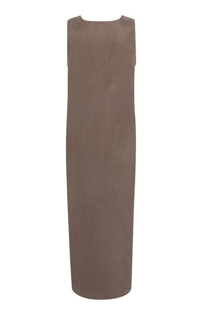 Kleid in Knitteroptik mit V-Ausschnitt