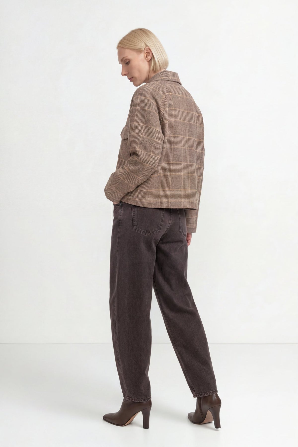 Hemdjacke mit Karo-Muster