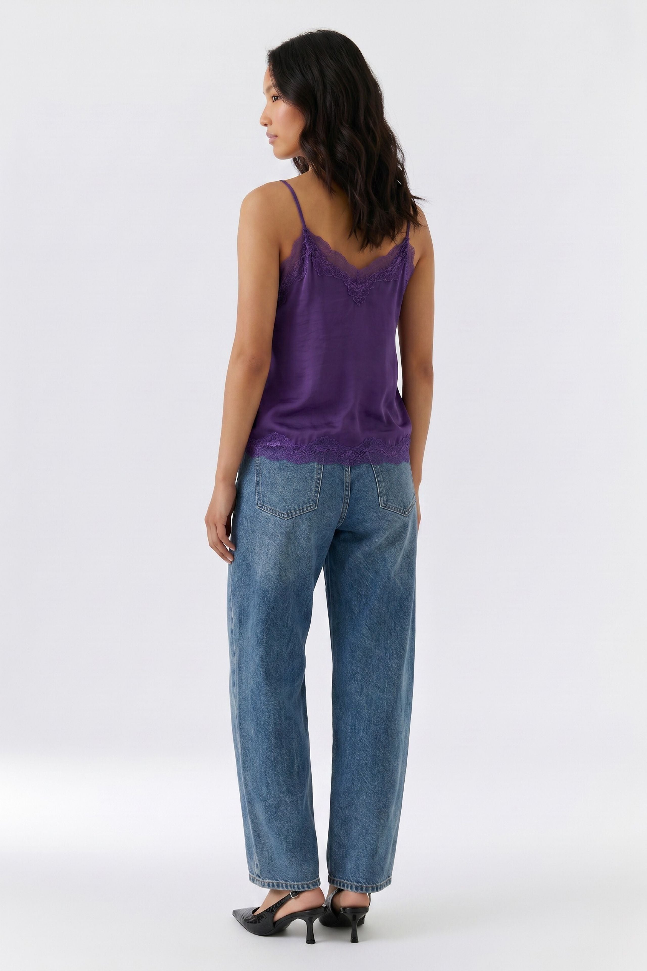 Top mit Spitze