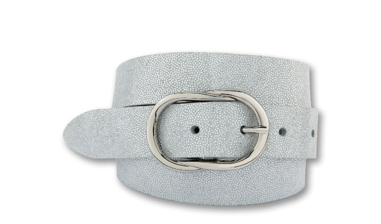 Bernd Götz Gürtel Weiss-Silber