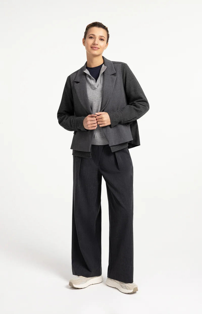 Blazer mit Kontraststoff
