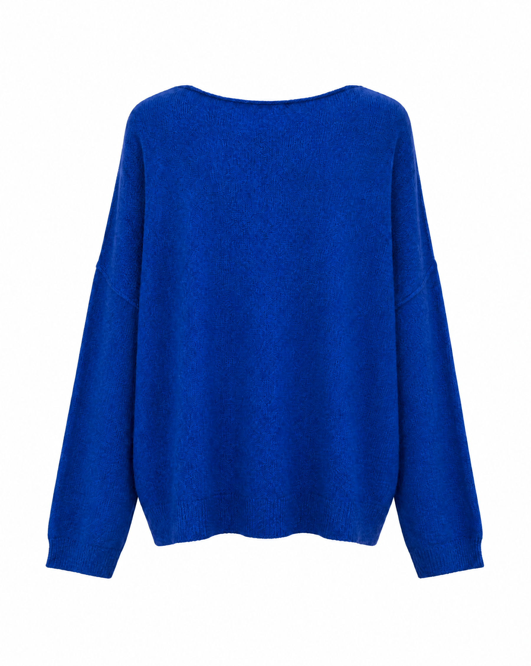 Strickpullover mit Rollkanten