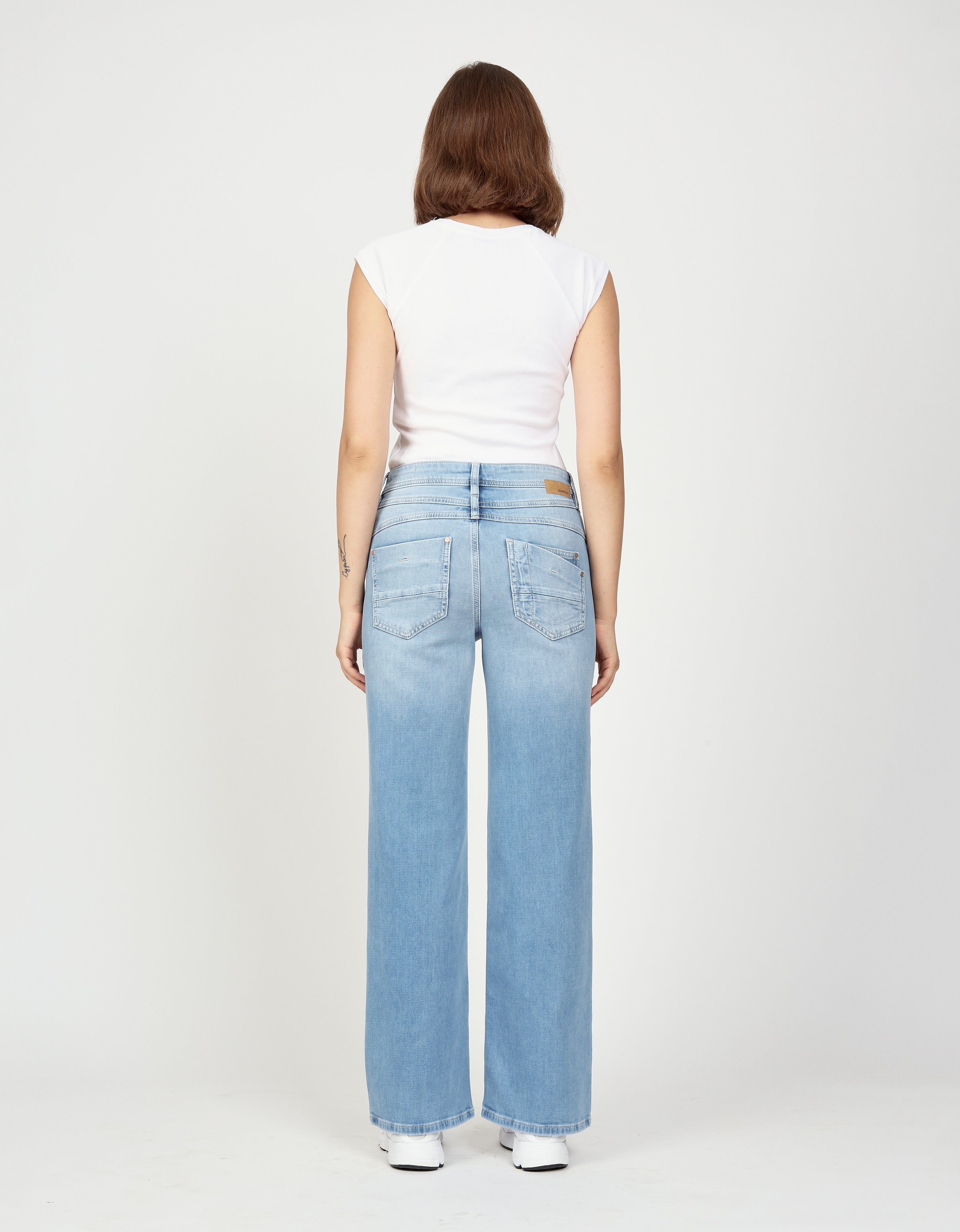 Gang Wide Leg Basic Bleached Wash