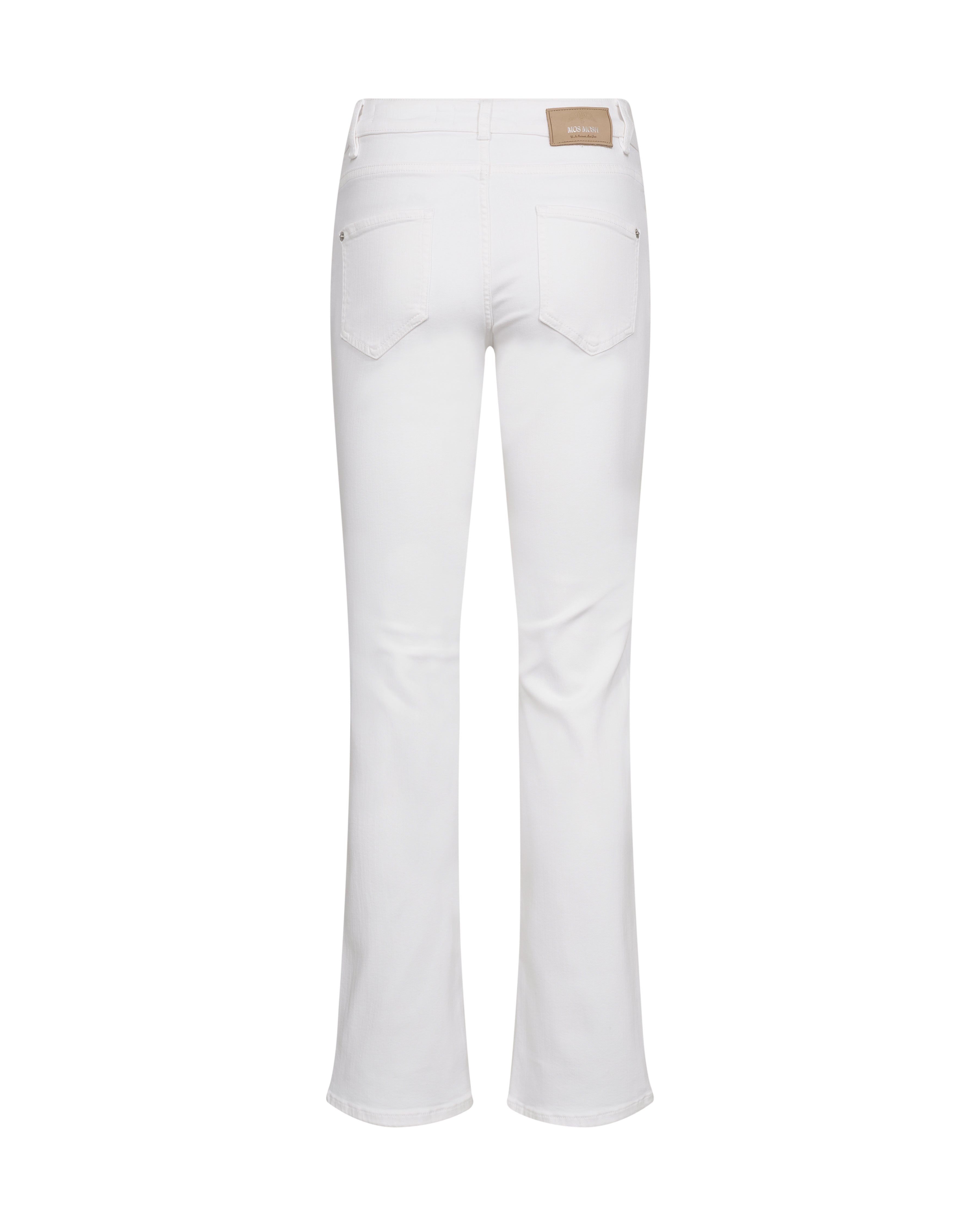 Mos Mosh Flared Leg Bright White