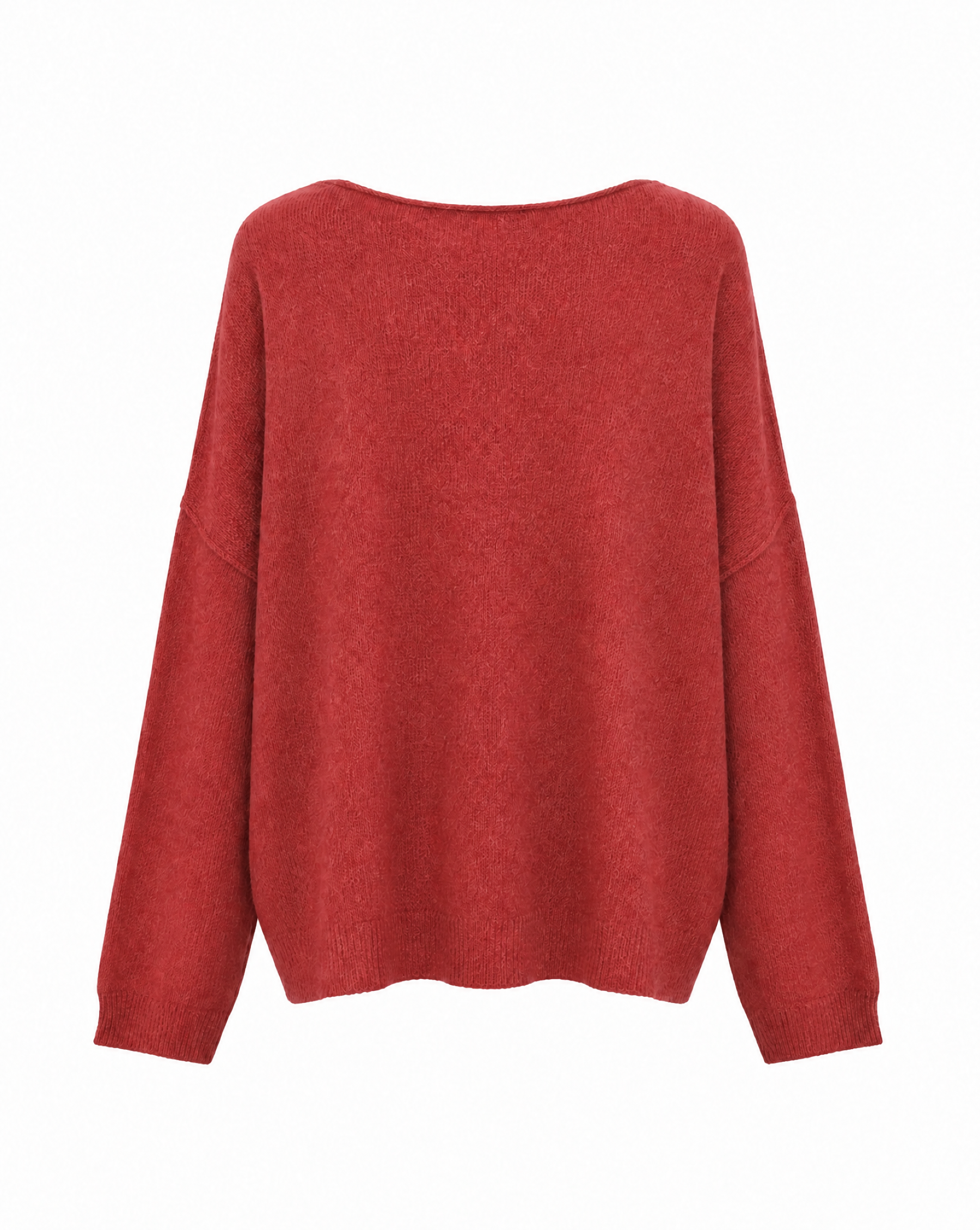 Strickpullover mit Rollkanten