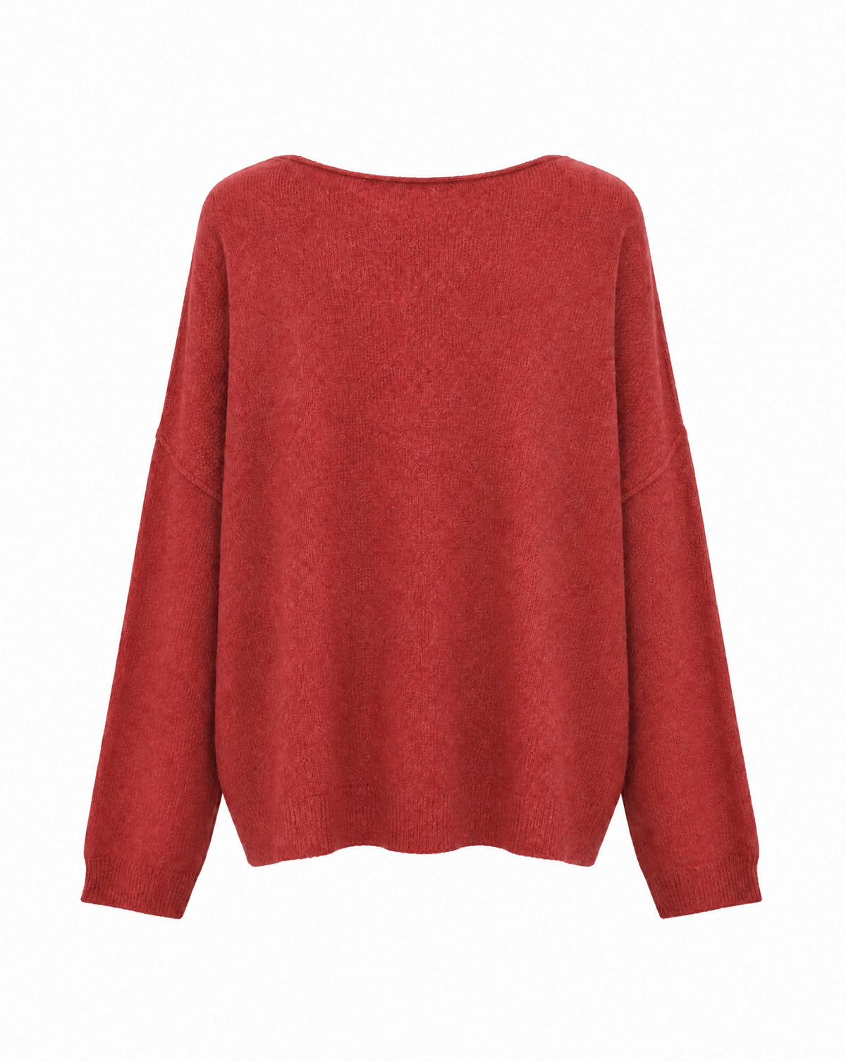Strickpullover mit Rollkanten