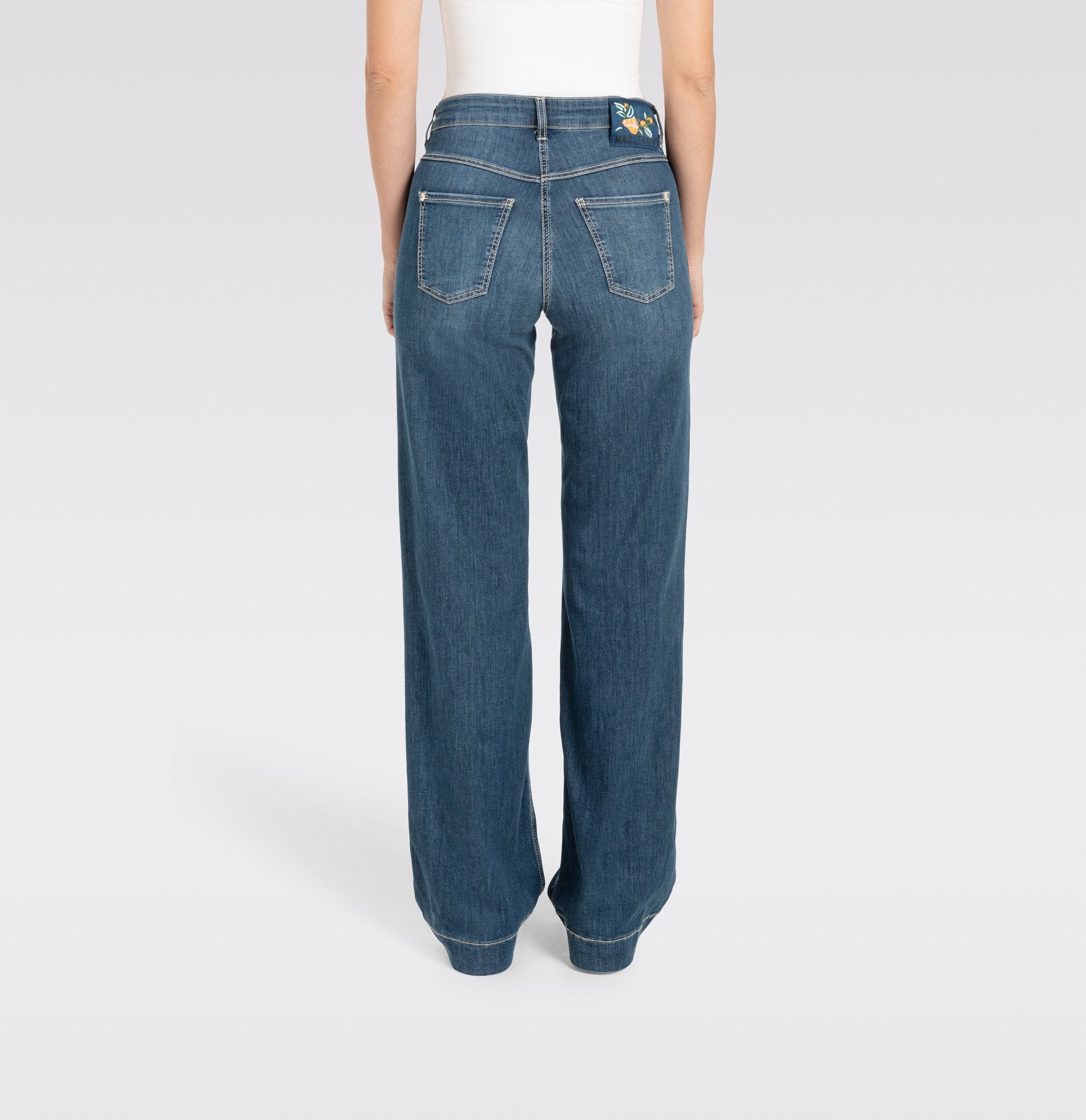 MAC Wide Leg Authentic Dark Blue