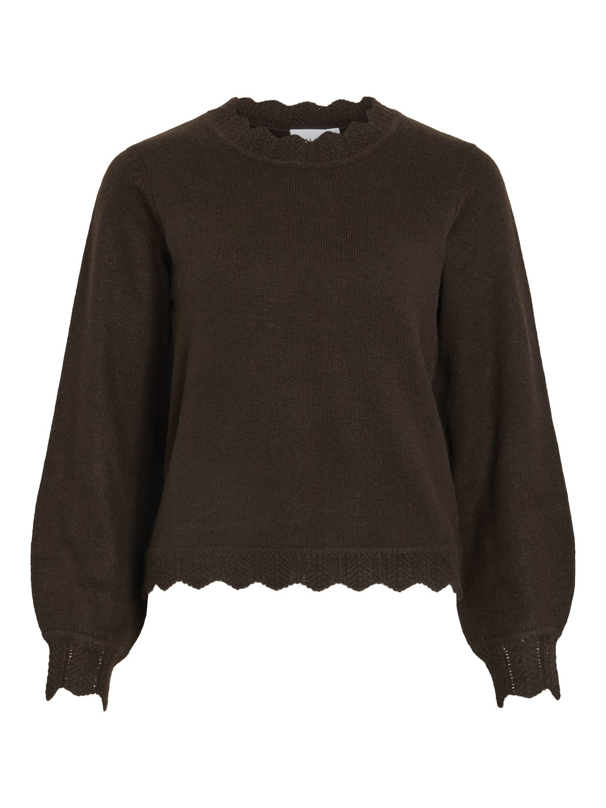VILA Strickpullover Coffee Bean/Melange