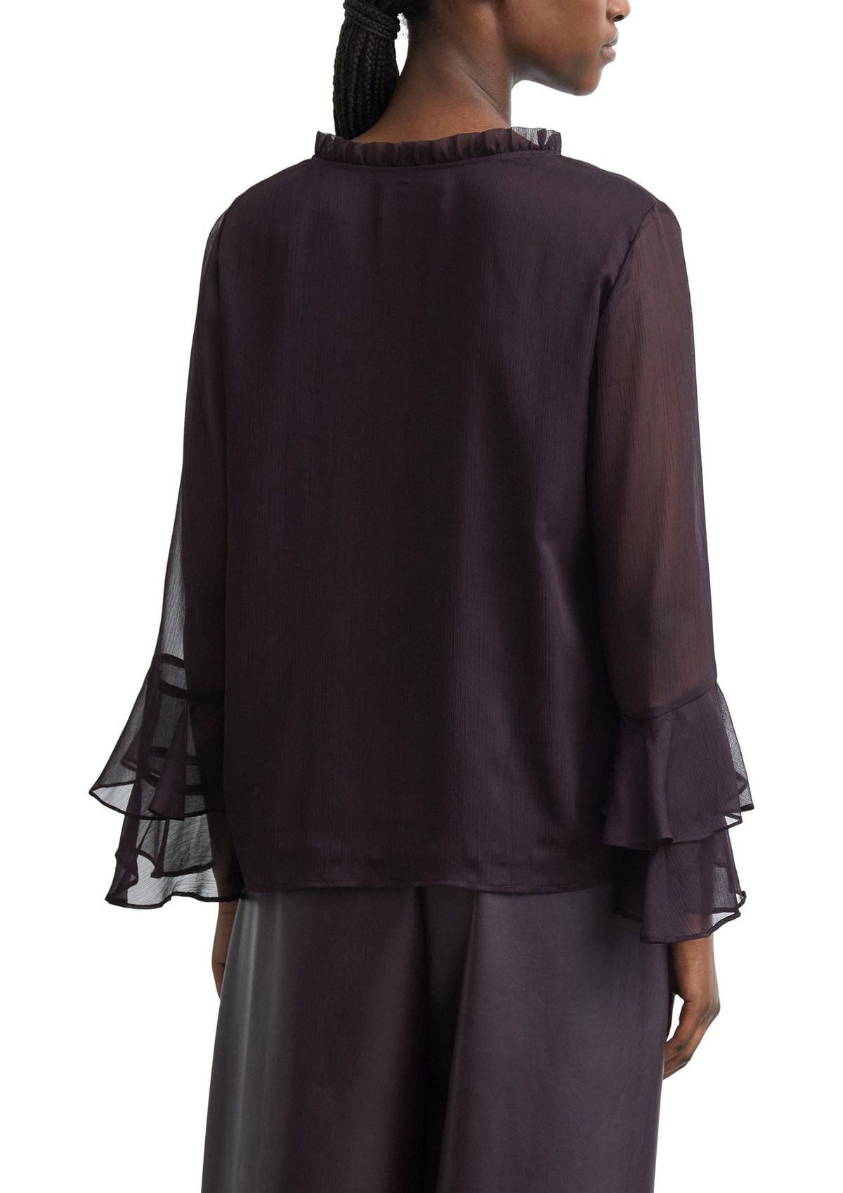 Bluse mit Volants