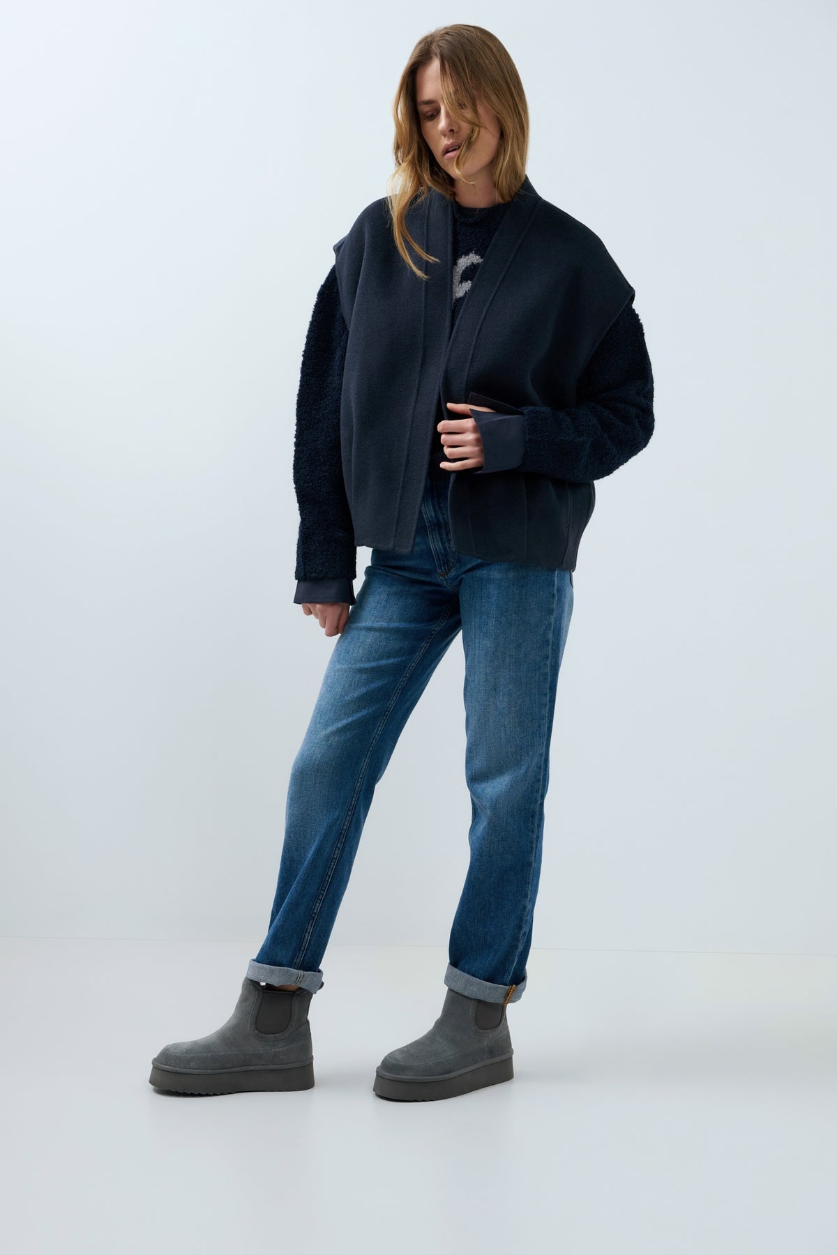 Slim Fit-Jeans mit geradem Bein