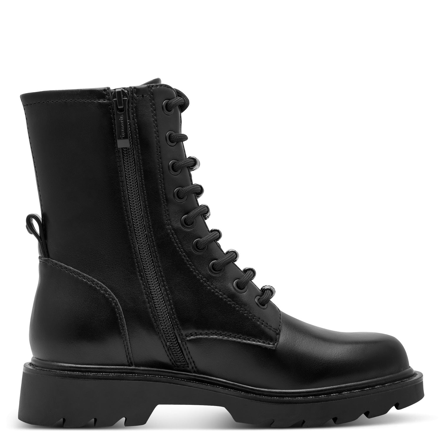 Leder Boots mit Perlendetails