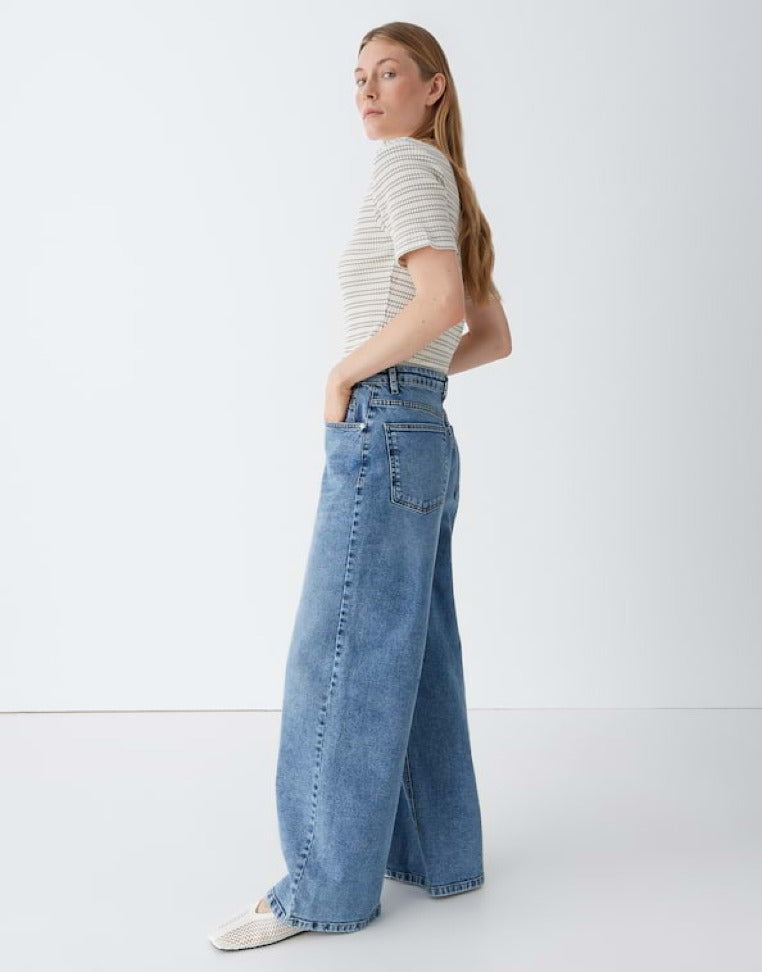 Opus Wide Leg Mid Joy Blue